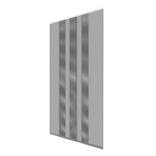 Moustiquaire rideau de porte largeur 130 cm coloris gris